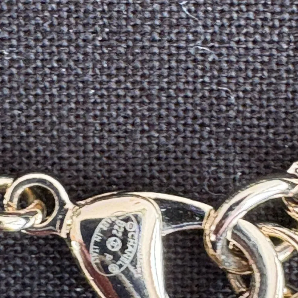 CHANEL Triple Gold Open Heart Necklace, Authentic